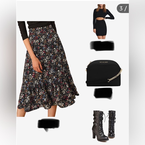 Furcross: Women Calf Boots Studded Round Toe Side Zip Up Thick Heels Punk Gothic - Picture 16 of 16